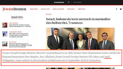 Media Asing Sebut Indonesia Berencana Normalisasi Hubungan dengan Israel Sebelum 7 Oktober