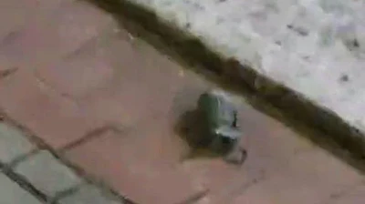 Benda diduga granat terlempar ke permukiman warga saat gudang amunisi di Ciangsana, Kabupaten Bogor, Jawa Barat, terbakar pada Sabtu (30/3/2024).
