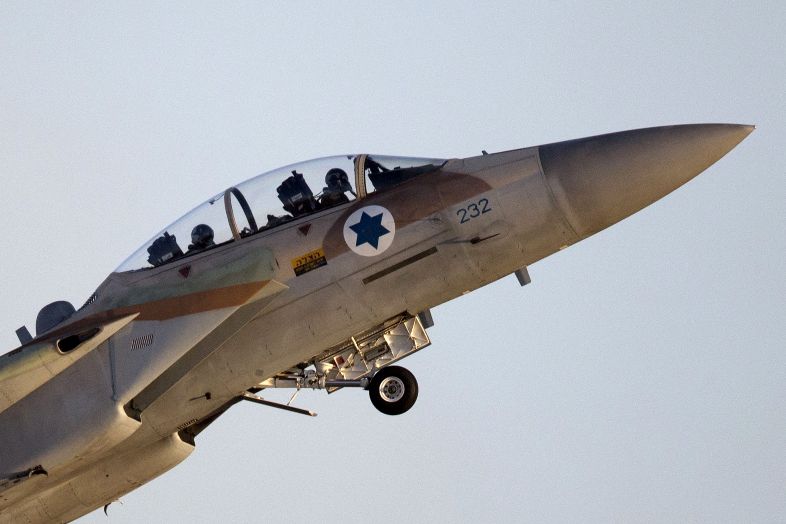 Israeli fighter jets and Saudi missiles