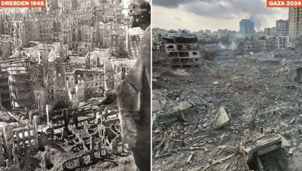 Kehancuran Gaza lebih Buruk Dibandingkan Pemboman Kota Dresden