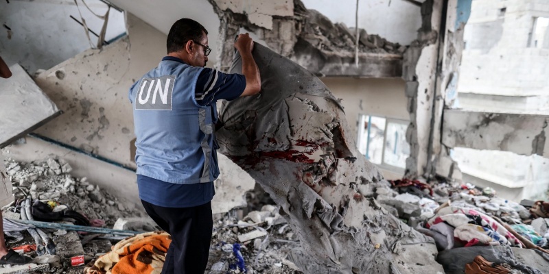 Israhell Bombardir Sekolah UNRWA di Gaza, 40 Orang Syahid