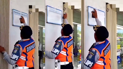 Viral Tulisan Parkir Gratis Dicoret Oknum Dishub, Netizen: Makin Jelas Jukir Itu Peliharaan Siapa