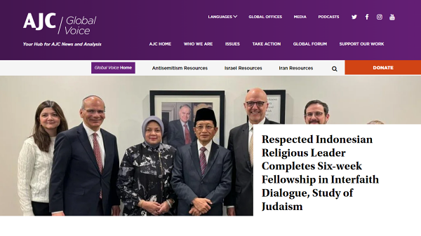 Heboh, Imam Masjid Istiqlal Pernah Hadiri Undangan AJC, Ikuti Program Ini Selama 6 Minggu