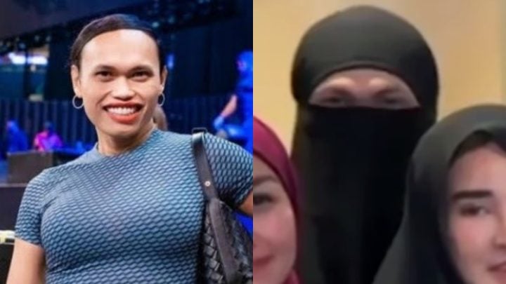 Heboh di Medsos, Transgender Wanda Hara Diduga Pakai Cadar Ikut di Barisan Wanita saat Pengajian Ustadz Hanan Attaki