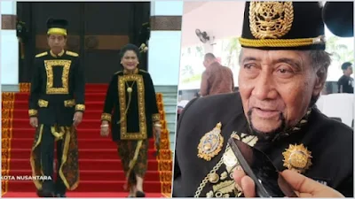 Jokowi Upacara Pakai Baju Raja Kutai, Tapi Sultan Kutai KartanegaraTak Diundang