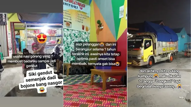 Pengaruh Ain? Penjual Nasi Goreng Sukses Ini Jatuh Bangkrut Usai Viral di Media Sosial