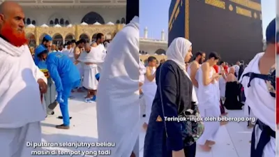 Waduh... Kotoran Manusia Berserakan di Area Tawaf Masjidil Haram, Viral di Medsos