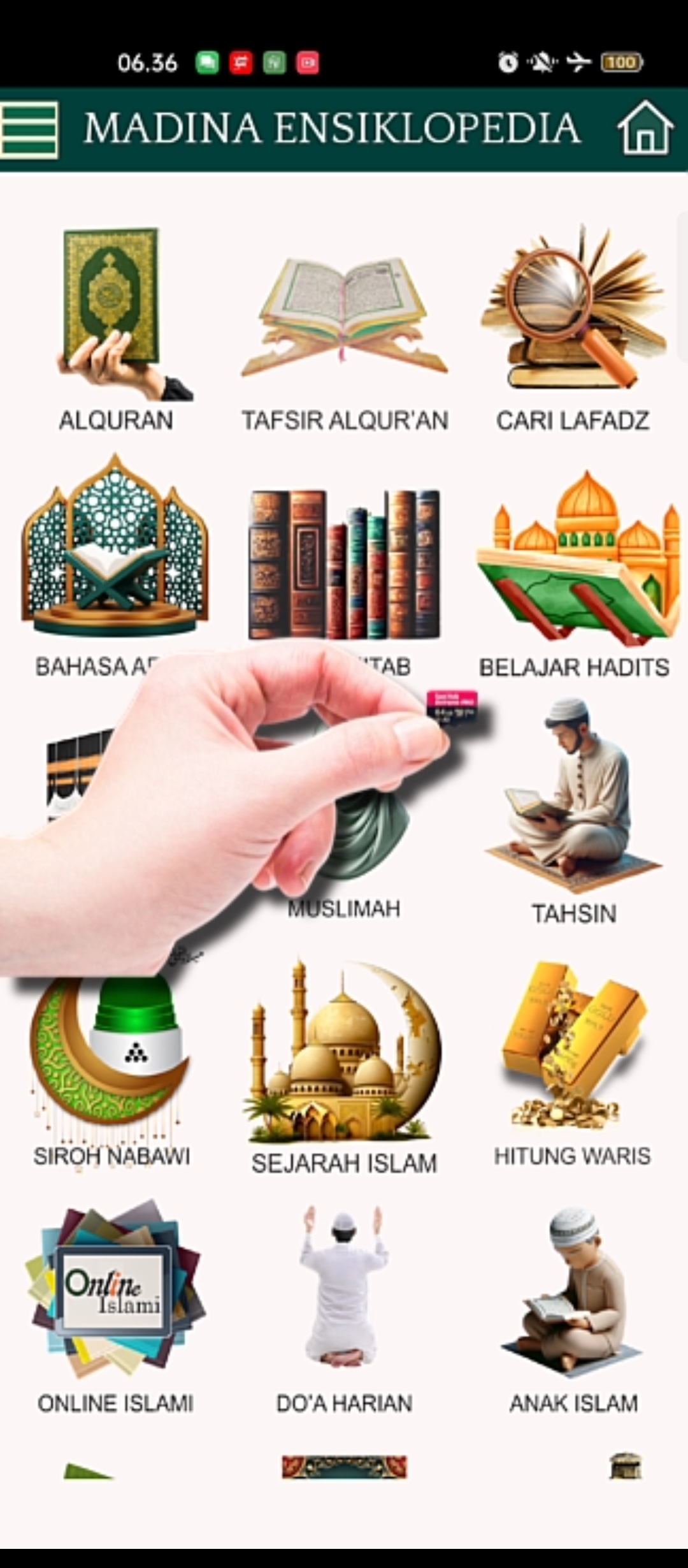 Ensiklopedia Islam MicroSD untuk Mobile Phone