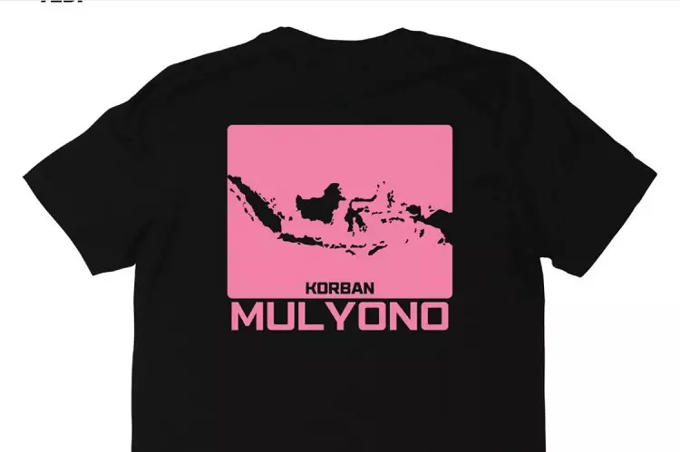 Balas Rompi Kaesang, ICW Buat Kaos Bertuliskan Korban Mulyono