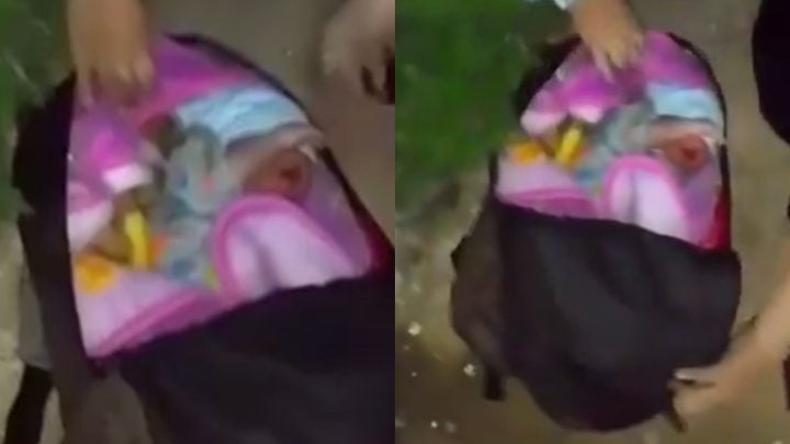 Heboh Warga Temukan Bayi dalam Tas Ransel di Pinggir Jalan