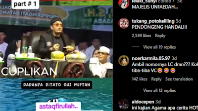 Miftah Bahas Cewek LC Bertato di Dada, Netizen: Ini Kajian Atau Cerita Hot?