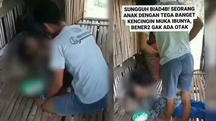 Diduga Mabuk, Pemuda Ini Kencingi Wajah Ibunya yang Terbaring, Tuai Hujatan Netizen
