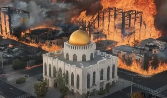 VIRAL! Dua Masjid di Los Angeles Ini Dikabarkan Tak Tersentuh Api, Meski Bangunan di Sekelilingnya Ludes Terbakar