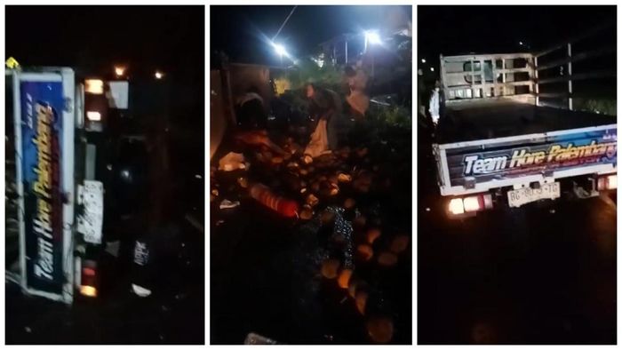 Viral Mobil Bermuatan Durian Terguling, Warga Malah Berbondong-Bondong Jarah Durian dan Uang Sopir