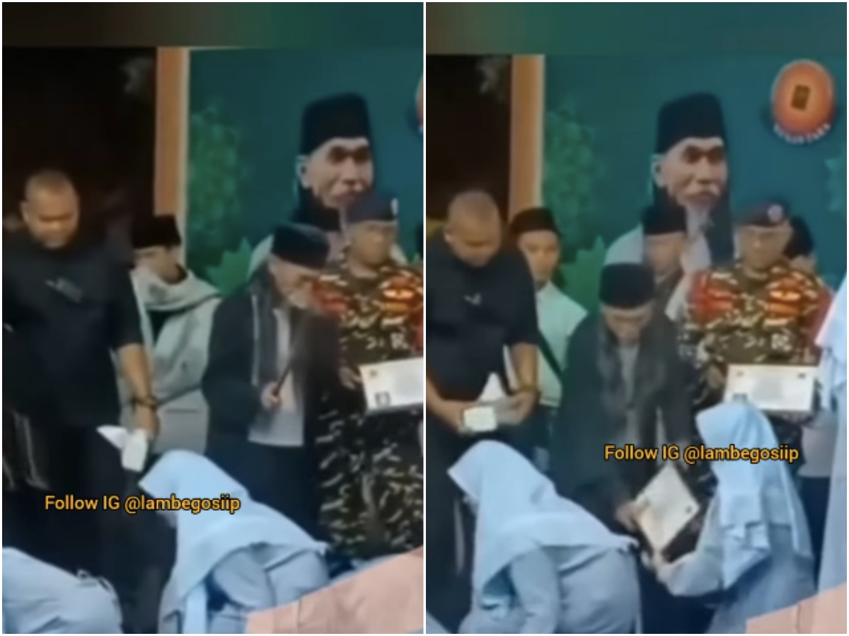 Viral Rekaman Santriwati Cium Kaki Mama Ghufron, Netizen: Berlebihan!
