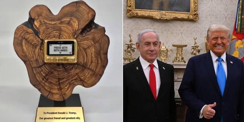 Hadiah Seram Netanyahu untuk Trump: Pager Emas dan Pesan di Baliknya