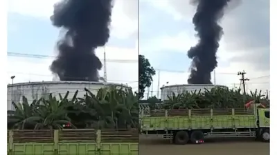 Tangki Kilang Pertamina Cilacap Terbakar, Netizen Malah Berasumsi Begini