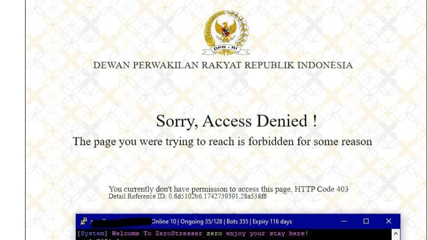 Website DPR RI Diretas? Dugaan Kuat Terkait RUU TNI