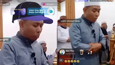 Viral Ustadz Live TikTok Saat Pimpin Shalat Tarawih, Tuai Pro Kontra
