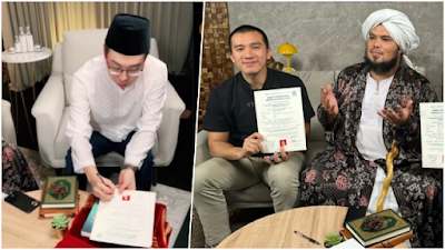 Resmi Mualaf! Dokter Richard Lee Syahadat Ulang, Disaksikan Ustaz Felix Siauw & Derry Sulaiman