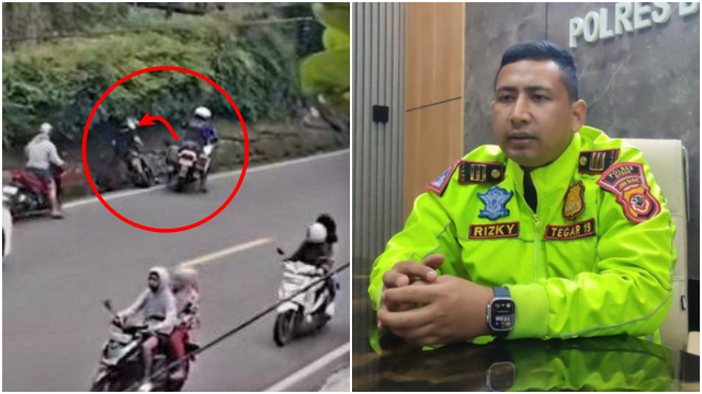 Aksi Arogan Polisi Patwal Kembali Heboh Soal Menendang Pengendara Motor di Puncak, Kasatlantas: Kesenggol itu
