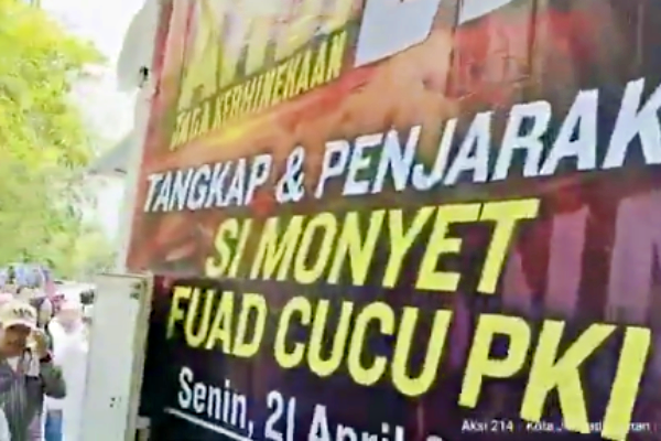 Aksi 214 Geruduk Mabes Polri Desak Tangkap Fuad Plered