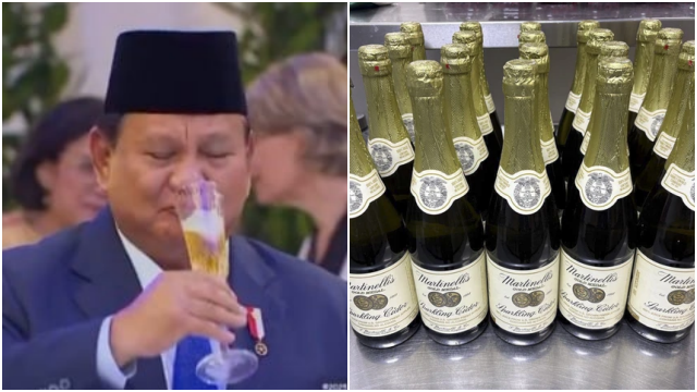 Heboh Rumor Prabowo Minum Alkohol dengan Presiden Prancis, Istana: Itu Sari Apel