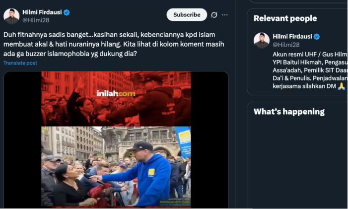 Ust. Hilmi Firdausi: "Fitnahnya Sadis Banget..."