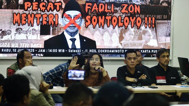 Aliansi 98 Tantang Fadli Zon untuk Gelar Pengadilan HAM Terkait Tragedi Mei 1998