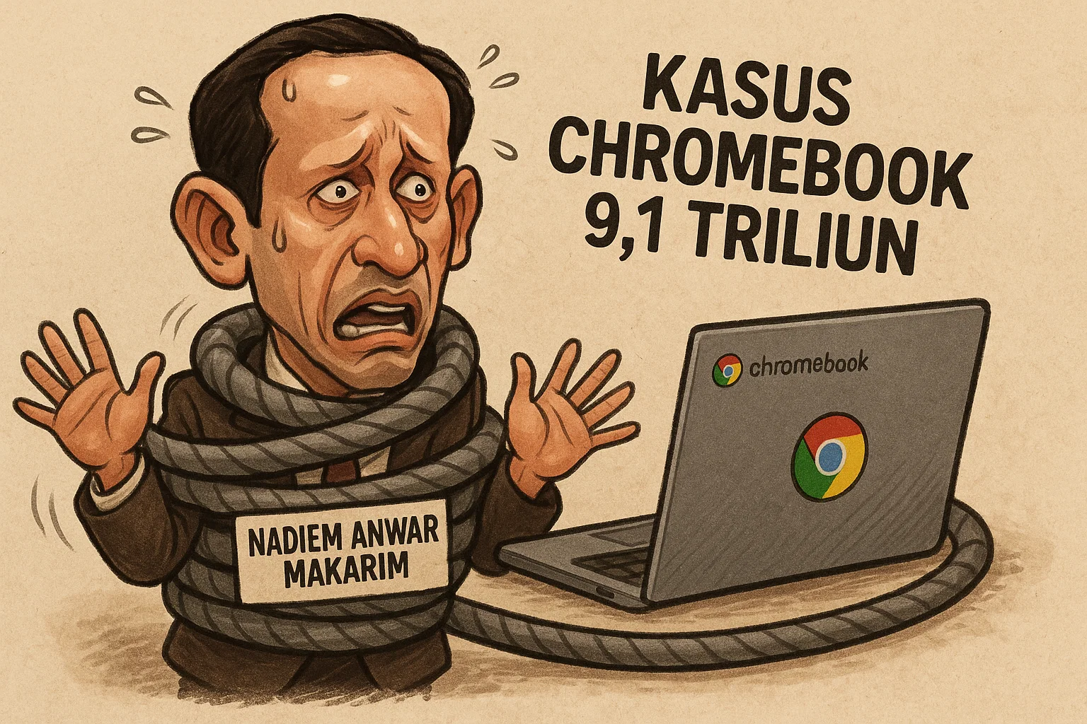 Korupsi Chromebook Era Nadiem, Kala Laptop Seharga Rp 5 Juta Dibayar Rp 10 juta