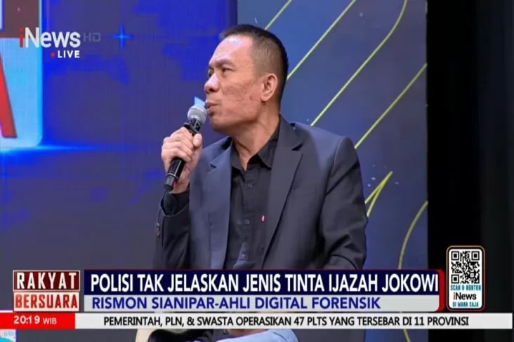 Rismon Sianipar Sebut Nilai Jokowi Banyak D dan Pertanyakan Keabsahan Ijazahnya