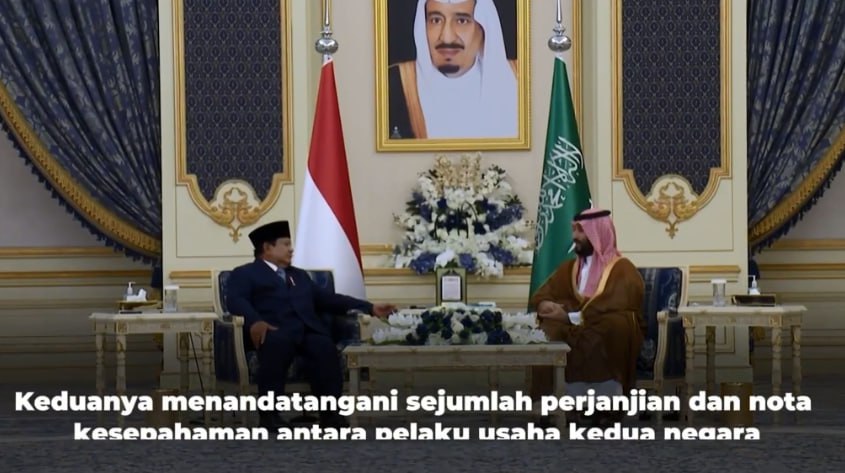 Presiden Prabowo Subianto mengadakan pertemuan dengan Perdana Menteri Arab Saudi, Pangeran Mohammed bin Salman bin Abdulaziz Al Saud (MBS)