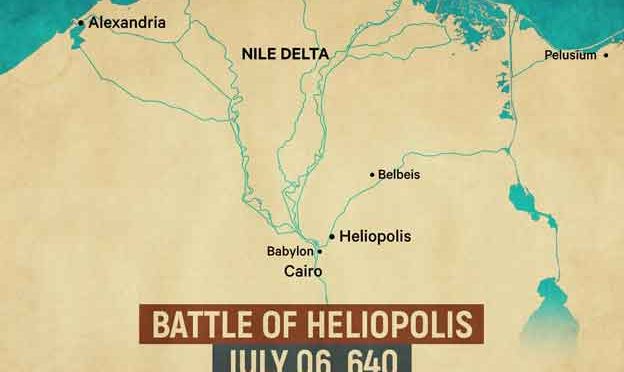 6 Juli 640 Pertempuran Heliopolis: Strategi Cerdas Amr bin Ash yang Mengakhiri Kekuasaan Bizantium di Mesir