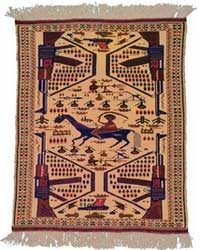 Kepedihan Perang Tertuang Dalam Motif Karpet Afghanistan