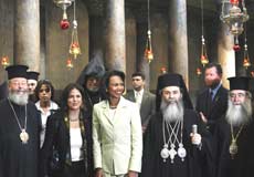 Rice Cari Dukungan Gereja Palestina, "Saya Cucu Pendeta Kristen.."