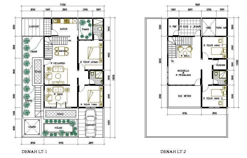 Desain Rumah Islami Di Lahan 176 M2