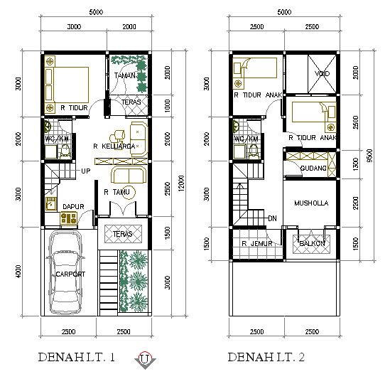 Desain Rumah Asri  Di Lahan 60 M2