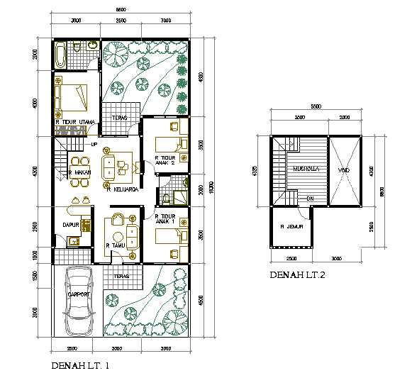 Desain Rumah Islami di Lahan 156 M2