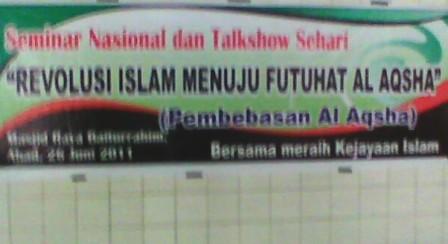 Palu Semarak Sambut Revolusi Islam Menuju Futuhat Al Aqsho