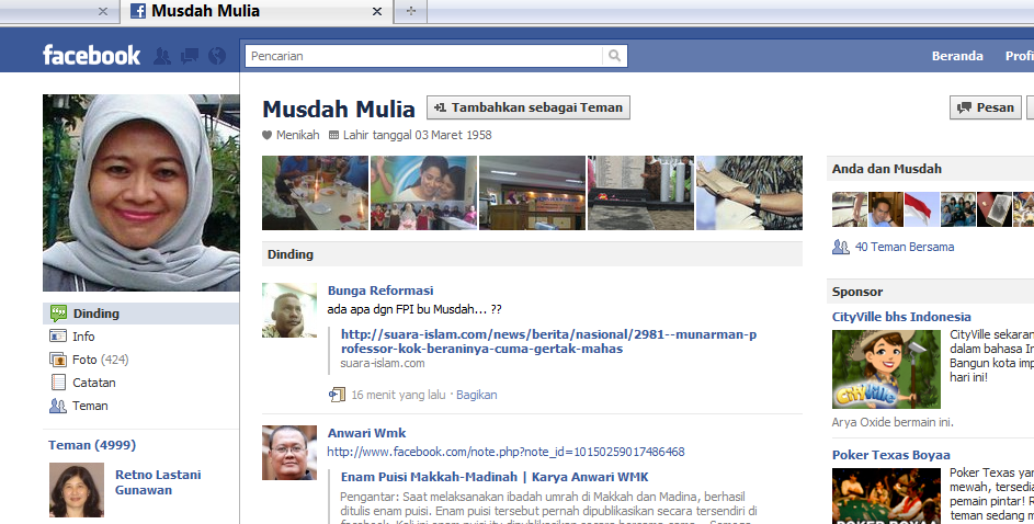 Berbanding Terbalik, Fans Musdah Mulia Sepi Dukungan