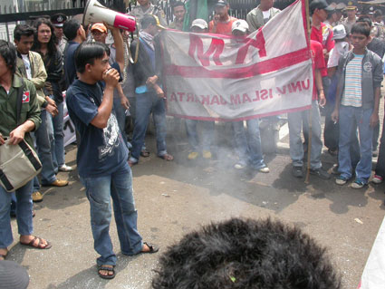 Mahasiswa Universitas Islam Jakarta Tolak Capres SBY