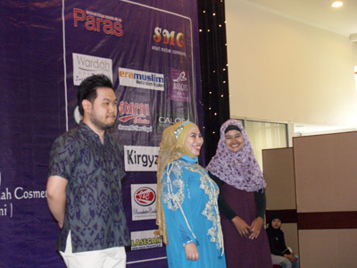 Para pemiliki toko busana muslim yang memeriahkan fashion show busana muslim