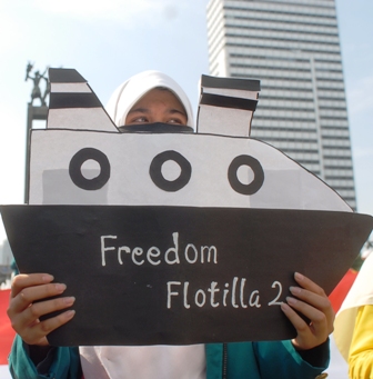 Mahasiswa Tuntut Pembebasan Flotilla 2