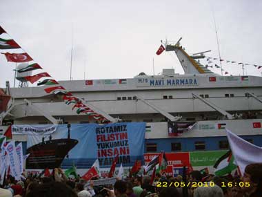 Pelepasan "Armada Pembebasan" di Selat Bosphorus Istanbul