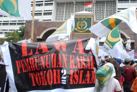 Aksi Bulan Bintang di Kejagung