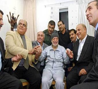 Yaser Arafat sewaktu dalam perawatan di Rumah Sakit