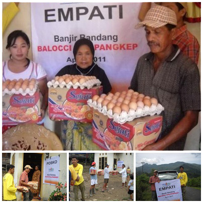 Sembako Untuk Pengungsi Banjir Bandang Pangkep SulSel