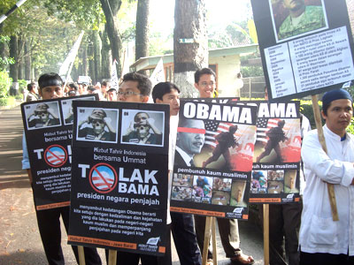 HTI Jabar Serukan Masyarakat dan Pemerintah Tolak OBAMA