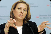 Livni Mulai Berani Ancam Palestina