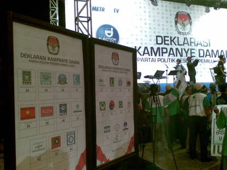 'Ikrar Kampanye Damai', Mengawali Kampanye Terbuka
